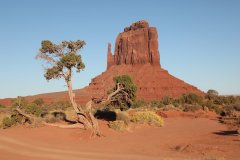 East Mitten Butte,    Monument Valley National Monument, Navajo Territory (near Utah-Arizona Border,  inside Arizona)